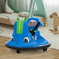 thumbnail image 4 of Canddidliike 12V Spin Ride on Bumper Car w/ Remote Control for Kids Toddlers, Blue, 4 of 9