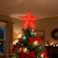 thumbnail image 7 of Christmas Tree Topper Star, Treetop Rustic Holiday Tree Toppers, Colorful Led Light Christmas Tree Decor for Christmas Holiday Home Fit for General Size Xmas Tree, 1 Pcs, 8.7x2.2", 7 of 7