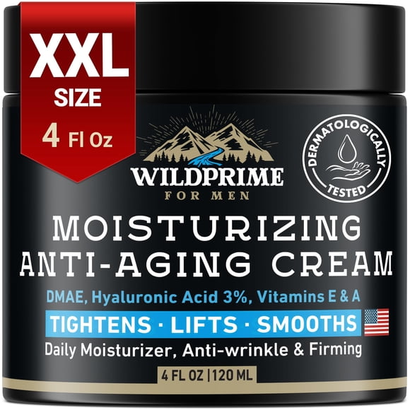Crema hidratante WildPrime antienvejecimiento y arrugas 120 ml para hombres