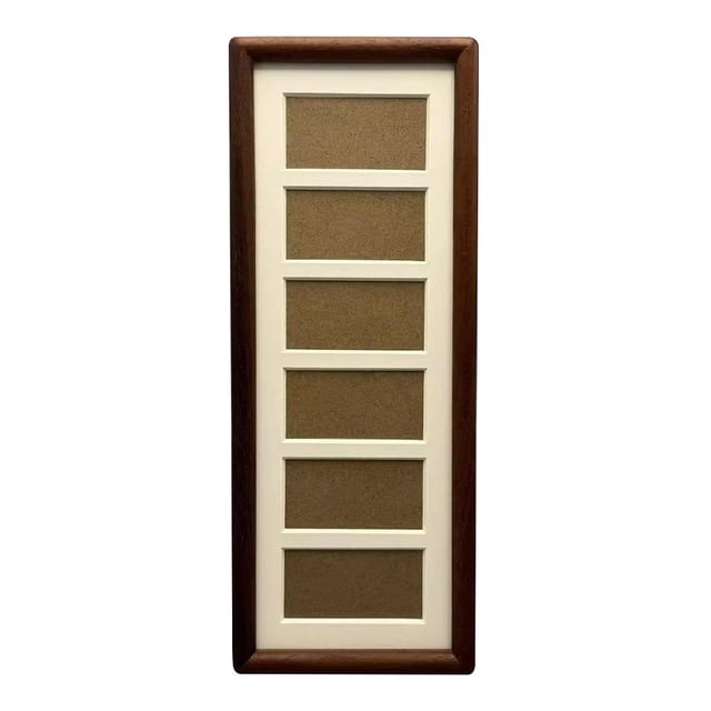 Creative Collage Picture Frame, Displays 6 Photos, Picture Frames Collage Wall Decor for Horizontal or Vertical Display, Mixed Wood Material
