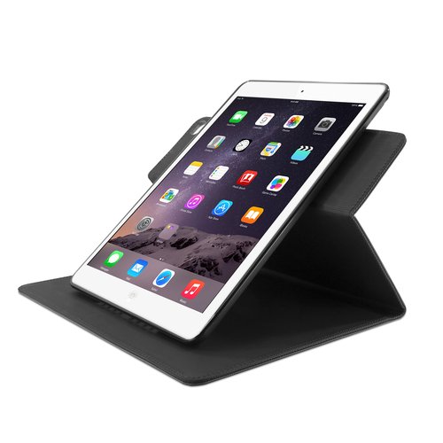 iHome IHIP1352B Slim Swivel Folio Case for Apple iPad Air/Air 2 in