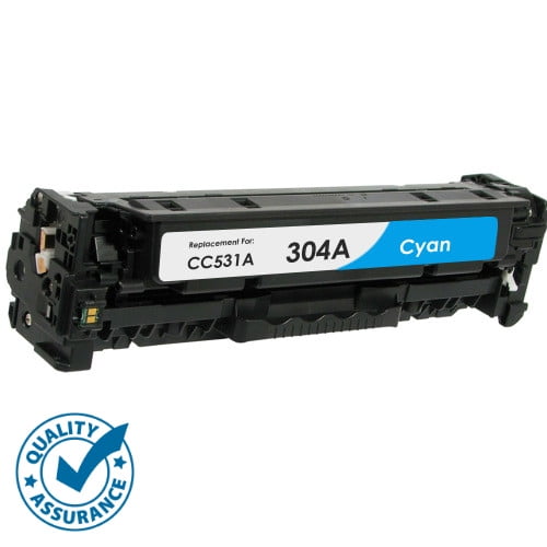 Printer Pro™ HP 304A (CC531A) Cyan Toner Cartridge for HP Printer Color Laserjet CP2025, CM2320