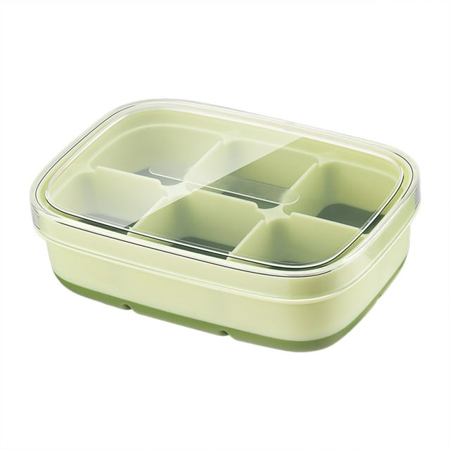 Binwennn Small Kitchen Tray Drinker Freezer Cups Silicone Small Tray Easy Release With Lid Flexible Silicone 8 Tray Maker Compact DIY Small Ice Tray