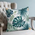 thumbnail image 4 of Pillow Covers 26x26 Set of 2, Vintage Green Palm Leaf Throw Pillow Covers Decorative Couch Cushion Cover, Summer Tropical Botanical Microfiber Soft Square Pillowcases for Bedroom Living Room Sofa, 4 of 9