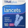 Trueplus Sterile Lancets, 28 Gauge, Box of 100