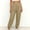 Khaki, variant on Women's High-Waist Cargo Jogger Pants, Simple Button Waist and Large Multi-Pockets for Trendy Urban Streetwear Fashion Gray S