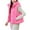 Pink, variant on Oksale Quilted Puffer Vest for Women Casual Full Zip Outerwear with Hood Sleeveless Jackets with Pockets Soft Cozy Winter Overcoats Gray M