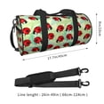 thumbnail image 2 of Fotbe Red Ladybugs And Leaf Bolsa Deportiva de Lona Plegable con Estampado, Bolsa de Gimnasio con Bolsillo Seco/Húmedo, Bolsa de Viaje Ultraligera de Gran Capacidad, 2 of 6