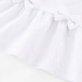 thumbnail image 6 of Toddler Baby Girl Outfits Solid Summer Clothes Cute Bow Sleeveless Plain Ruffle Vest Shorts Set Kaprioy Toddler Girl Clothes 18 24 Months 2T 3T 4T, 6 of 6