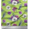 thumbnail image 1 of Soimoi Cotton Voile Fabric Leaves,Succulent & Anemone Flower Printed Fabric 1 Yard 42 Inch Wide, 1 of 1
