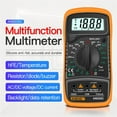 thumbnail image 3 of AN8205C Digital Multimeter AC/DC Ammeter Volt Ohm Test Meter Profession Multimetro With Thermocouple LCD Backlight Display ,High Efficiency, 3 of 6
