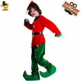 thumbnail image 5 of DHFJKG Boys Christmas Elf Dress Up Outfits 4 Piece Sets Long Sleeve Top Bottoms With Hat Shoes For Festive Xmas Party Stage Celebrations Comfort Outfit, 5 of 6