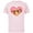Soft Pink, variant on Disney Princess Group Heart Pink - Short Sleeve Cotton T-Shirt for Adults - Customized-Black