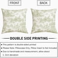 thumbnail image 6 of Sage Green Vintage Pillow Covers 16x16 Inch French Country Throw Pillows for Couch Farmhouse Soft Durable Cushion Covers Pillowcase Rustic Retro Pillow Cases for Bed Patio Outdoor Decor Set of 2, 6 of 6