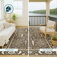 thumbnail image 4 of Addison Rugs Chantille Indoor/Outdoor Traditional Global Coffee Machine Washable Round Rug, 8' x 8', 4 of 8