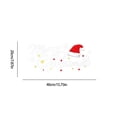 thumbnail image 3 of Ganfancp Feliz Navidad Sombrero con Copo de Nieve Flor Decoración Navideña Decoraciones de Ventana de Cristal para El Hogar Oficina para Vacaciones de Navidad Ofertas Del Día Sólo En Línea Feliz Navi, 3 of 6