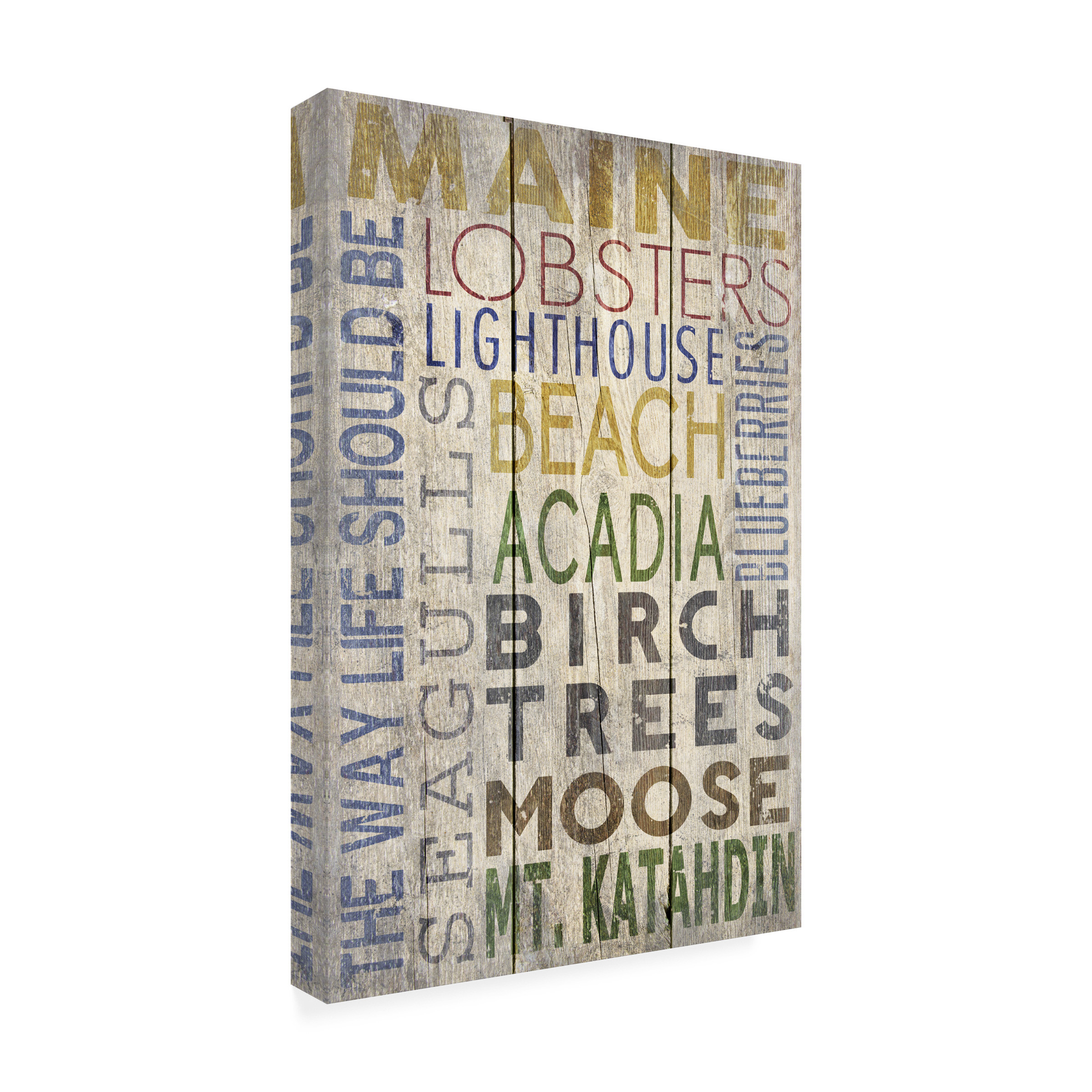 Trademark Fine Art Lantern Press Maine Canvas Wall Art - 22x32