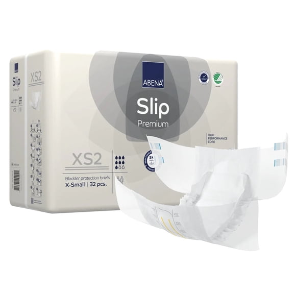 Abena Slip Premium XS2 Adult Incontinence Brief XS Heavy Absorbency 1000021280, 128 Ct