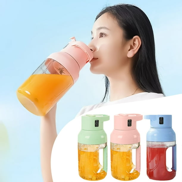 Xihbxyly Licuadora Deportiva Recargable Por Usb, 1.5 L de Gran Capacidad, Potentes Cuchillas de Acero Inoxidable 304, Diseño Portátil, Ideal para Gimnasio, Exteriores y Viajes, Tamaño 11.5 X 11.5 X 2