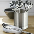 thumbnail image 4 of Stainless steel 4QT Bulged Utensil organizer Tools Caddy, Flatware Caddy Organizer for Kitchen Countertop Storage Dining Table Comfortable, utensil organizer for Kitchen Counter, 4 of 4