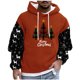 thumbnail image 2 of Sudadera con capucha para hombre, estilo casual, con cuello redondo, estampado, manga larga, blusa de poliéster, 2 of 5