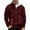 A-Brick Red394, variant on XIAOCHA Men's Athletic Jacket Fleece Stand Collar Retro Zipper Top Fall Winter Warm Outdoor Hiking Sweatshirts