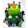Mario Brothers Birthday Party 22 Piece Mario Birthday Cake Topper Featuring Mario, Luigi, Bullet, Toad, Mushroom, Goomba, Koopa, Shy, Bomb, Lakitu Spiny, Mario Coins, Large Bomb, And 6 Mario 1" D