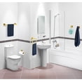 thumbnail image 4 of 5 Pieces Bathroom Hardware Accessories Set Brushed Gold, 16Inch Bathroom Towel Rack Set SUS304 Stainless Steel, Square Bath Towel bar Set Heavy Duty, Wall Mounted, 4 of 8
