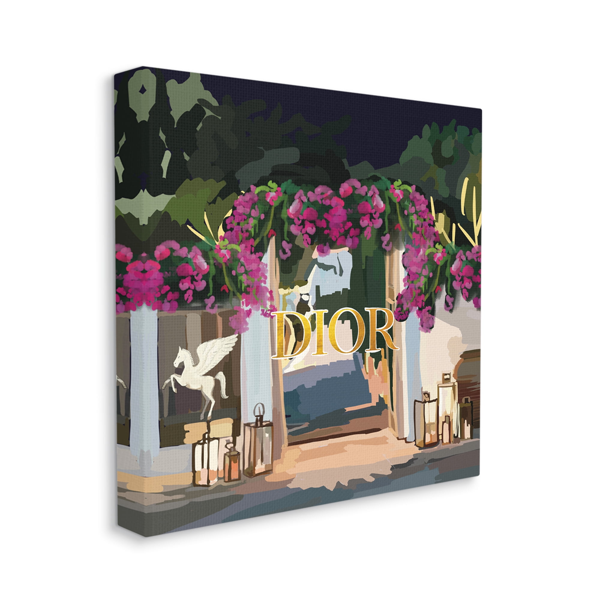 Stupell Industries Fashion Shop Landscape Botanical & Floral Painting Gallery Wrapped Canvas Print Wall Art, 24 x 24