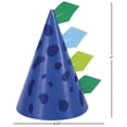 thumbnail image 2 of Way to Celebrate! DIY Blue & Green Dinosaur Paper Party Hats, 8ct, 2 of 6
