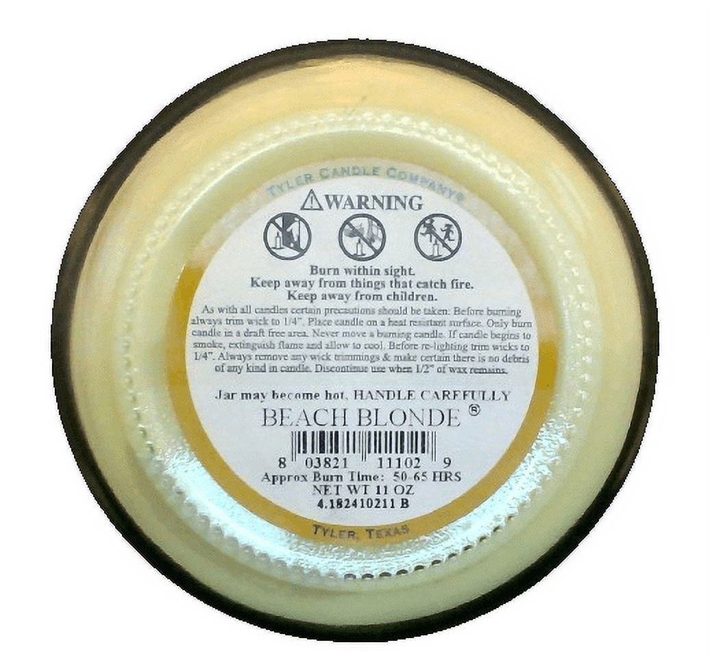 Tyler Candle Company - Beach Blonde - 11oz jar candle - with Tyler matches
