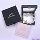 thumbnail image 5 of Saturn Pearl Bracelet for Women, White Pearl Zirconia Elegant Pendant Jewelry Gift, 5 of 5