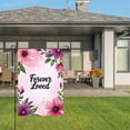 thumbnail image 3 of JOOCAR Linen Garden Flag with Floral Design - Forever Loved - for Spring Summer Home Outdoor Garden Yard Door Decor 12x18 inch, 3 of 5