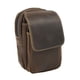 thumbnail image 3 of Riñonera con cinturón para teléfono, riñonera con lazo, bolsa de transporte informal deportiva, elegante bolsa para teléfono, riñonera para hombre Café, 3 of 8
