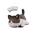 thumbnail image 2 of Muñeco de peluche Meows Aphmau, Coca-Cola, patatas fritas, hamburguesas, pan, sándwiches, comida, gato de peluche, almohada para dormir, regalos de Navidad para niños, gato gris y blanco, 2 of 2