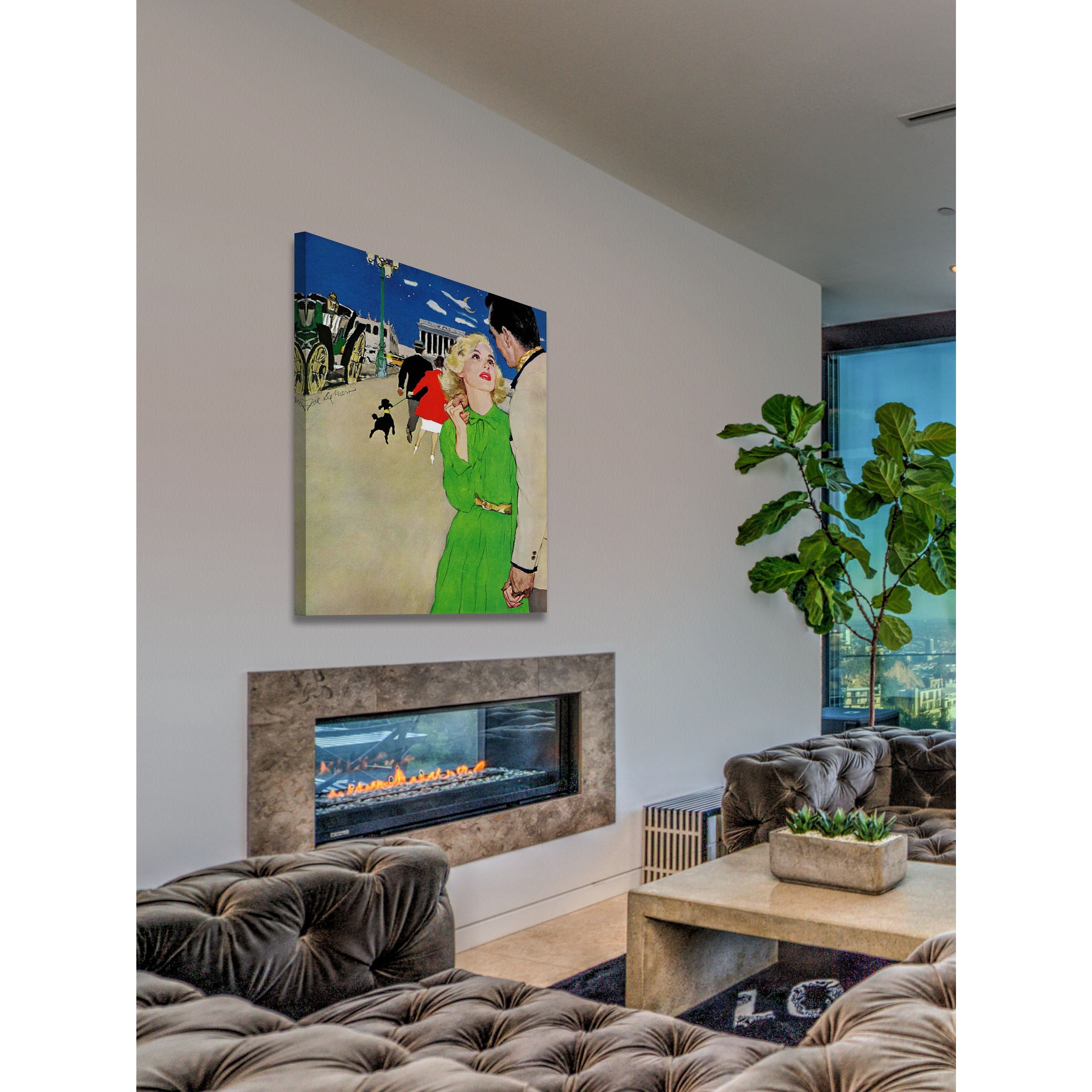 Marmont Hill "Fugitive from Romance" by Joe de Mers Painting Print on Canvas