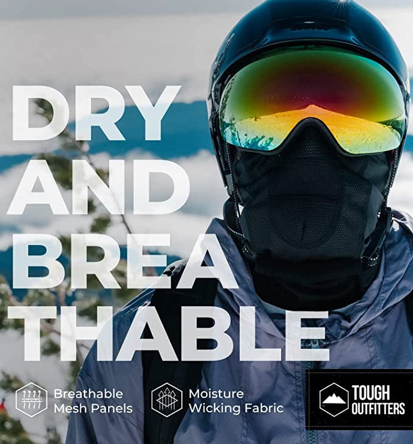 Tough Headwear Neoprene Ski Mask - Tactical Winter Face Mask - Perfect