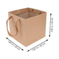 thumbnail image 4 of Bolsa de papel de 10 piezas Bolsa de papel Kraft Bolsa de mano con flores Bolsa de regalo (Marrón claro), 4 of 5