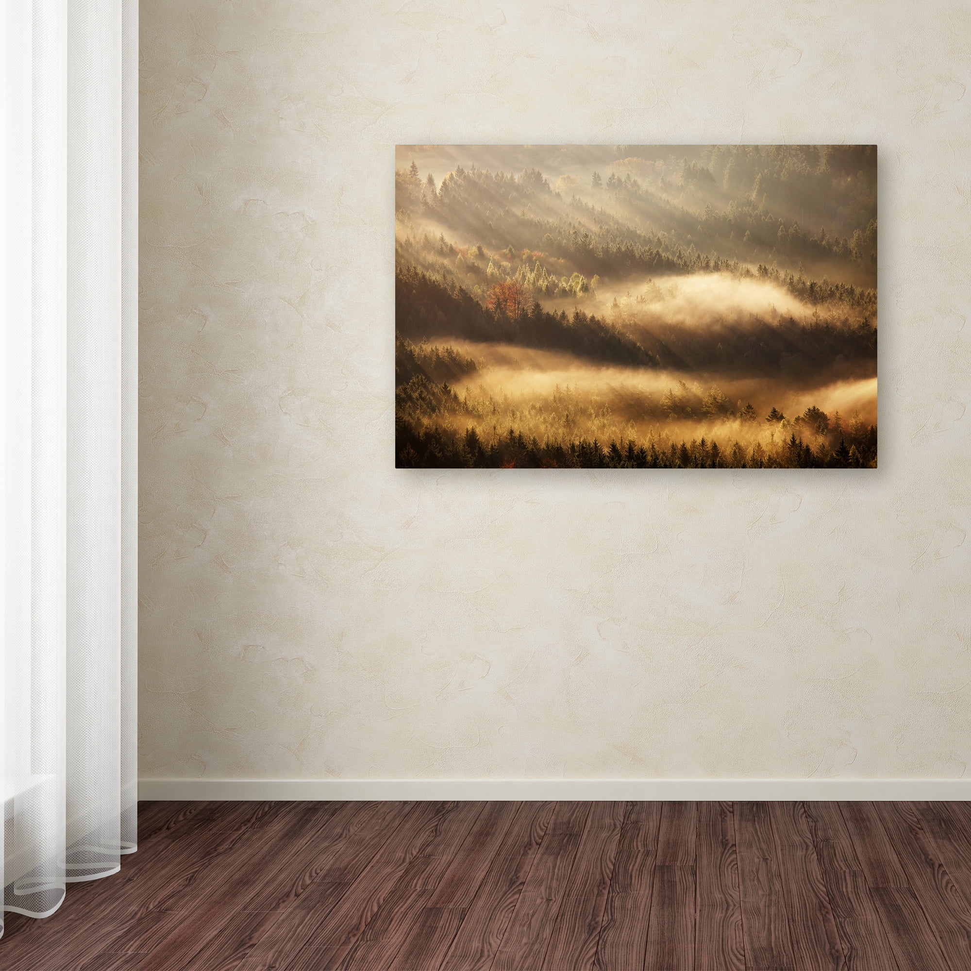 Martin Rak 'Autumn Rays' Canvas Art