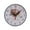 white, variant on Vintage Floral Wall Clock with Silent Quartz Movement, Decorative Home Décor, Easy to Read Numbers, Butterfly Design, 12 Inch Round, Battery Operated for Living Room, Kitchen, Bedroom