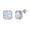 Silver, variant on Gold Plated Sterling Silver Opal Stud Earrings – Refined Floral Loop Design with Luminous Opal Accent, Classic Statement Stud Earrings
