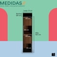 thumbnail image 3 of Librero organizador con 4 repisas para sala recamara o estudio minimalista altura 120 cm estanteria bookshelf decor shelf organizer, 3 of 7