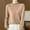 Gold, variant on Wool Womens Sweater Knitted Pullover Long Sleeve Casual Loose Bottoming Jumper