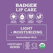 Badger Classic Lip Balm Set Yellow Box: Tangerine, Lavender Orange, Vanilla, Grapefruit, 0.15 oz (4 Pack)