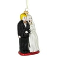 thumbnail image 4 of GKI/Bethlehem Lighting Glittered Bride and Groom Glass Christmas Ornament - 3.75", 4 of 6
