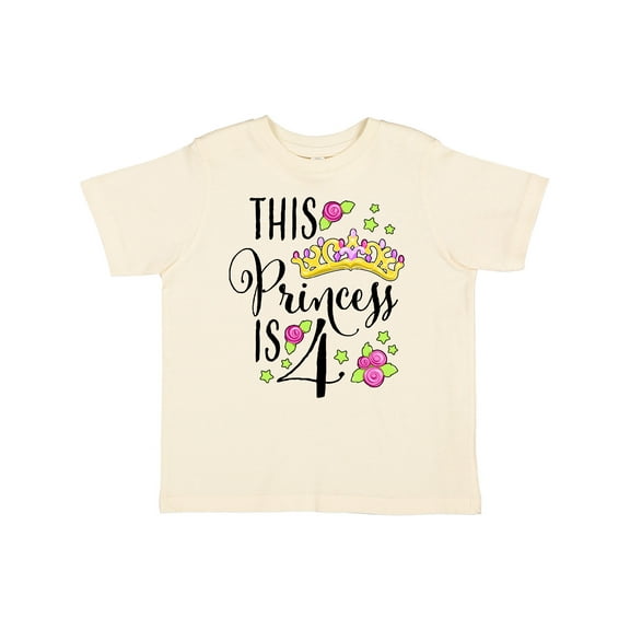 Inktastic This Princess is Four 4th Birthday Girls Toddler T-Shirt