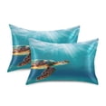 thumbnail image 3 of Ryvnso Satin Pillowcase Turtle under Sea Pillow Cases Standard Size 30x20in, 3 of 6