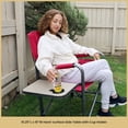 thumbnail image 3 of Arrowhead Outdoor Directors Folding Camping Chair with Integrated Cooler, Red, 3 of 8