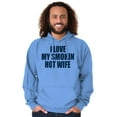 thumbnail image 3 of Love My Smokin Hot Wife Funny Spouse Hoodie Hooded Sweatshirt Men Brisco Brands S, 3 of 6