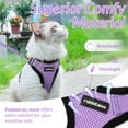 thumbnail image 3 of Cat Harness and Leash for Walking, Escape Proof Soft Adjustable Vest Harnesses for Cats, Easy Control Breathable Reflective Strips Jacket, Black, S, 3 of 8